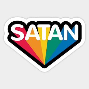 Satan rainbow Sticker